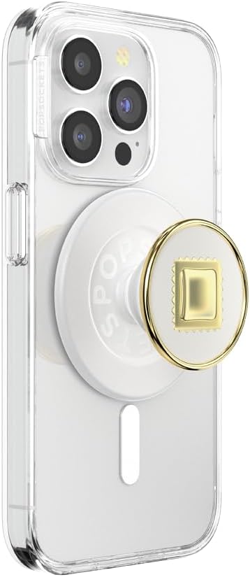 PopSockets Phone Grip for MagSafe with Kickstand, Magnetic Stand, Swappable Top, Secure Hold for iPhone MagSafe Cases, Phone & Tablet Grip - Enamel Raviolo