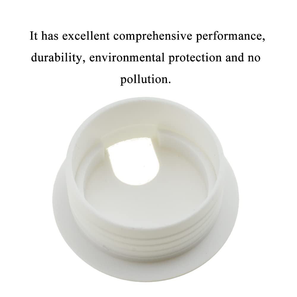 HAHIYO 2Pcs 1.5Inch/38mm White ABS Plastic U-Shaped Desk Grommet Wire Grommet Cable Management Cord Hole Cover Desk Wire Hole Insert Wire Organizer for Computer Office Home School Equipment Systems