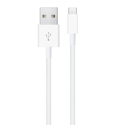 Short CarPlay Cable for Apple iPhone 16 Pro Max Charger [MFi Certified] Woven USB A to USB C Cable for iPhone 15 Pro Max/iPhone 15 to Power Bank, iPhone 16 USB to Type C Car Charger Cord (1ft White)