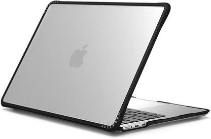 CASETiFY Impact MacBook Air 13.6" (M2-M4) Case [Cushioned Impact Corners/Scratch-Resistant/Anti-Slip Grip] - Clear Black