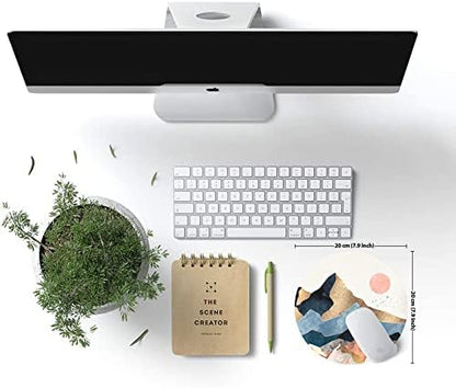 Mouse Pad, Sunrise Mountain Mouse Pad, Cute Small Round Mousepad for Laptop Office Desk, Waterproof Non-Slip Rubber Base Computer Mouse Pads for Wireless Mouse, Abstract Mountain