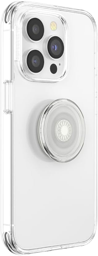 PopSockets Plant-Based Phone Grip with Expanding Kickstand, Adhesive Grip, Eco-Friendly - Clear