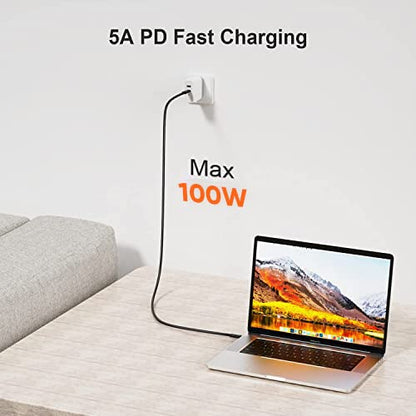 CableCreation USB 4 Cable for Thunderbolt 4/3, [USB-IF Certified] 2.6FT 40Gbps 100W USB C Cable, 8K 30Hz or Dual 4K 60Hz Video, Compatible with USB-C Docking Station, Hub, eGPU and More, 0.8M