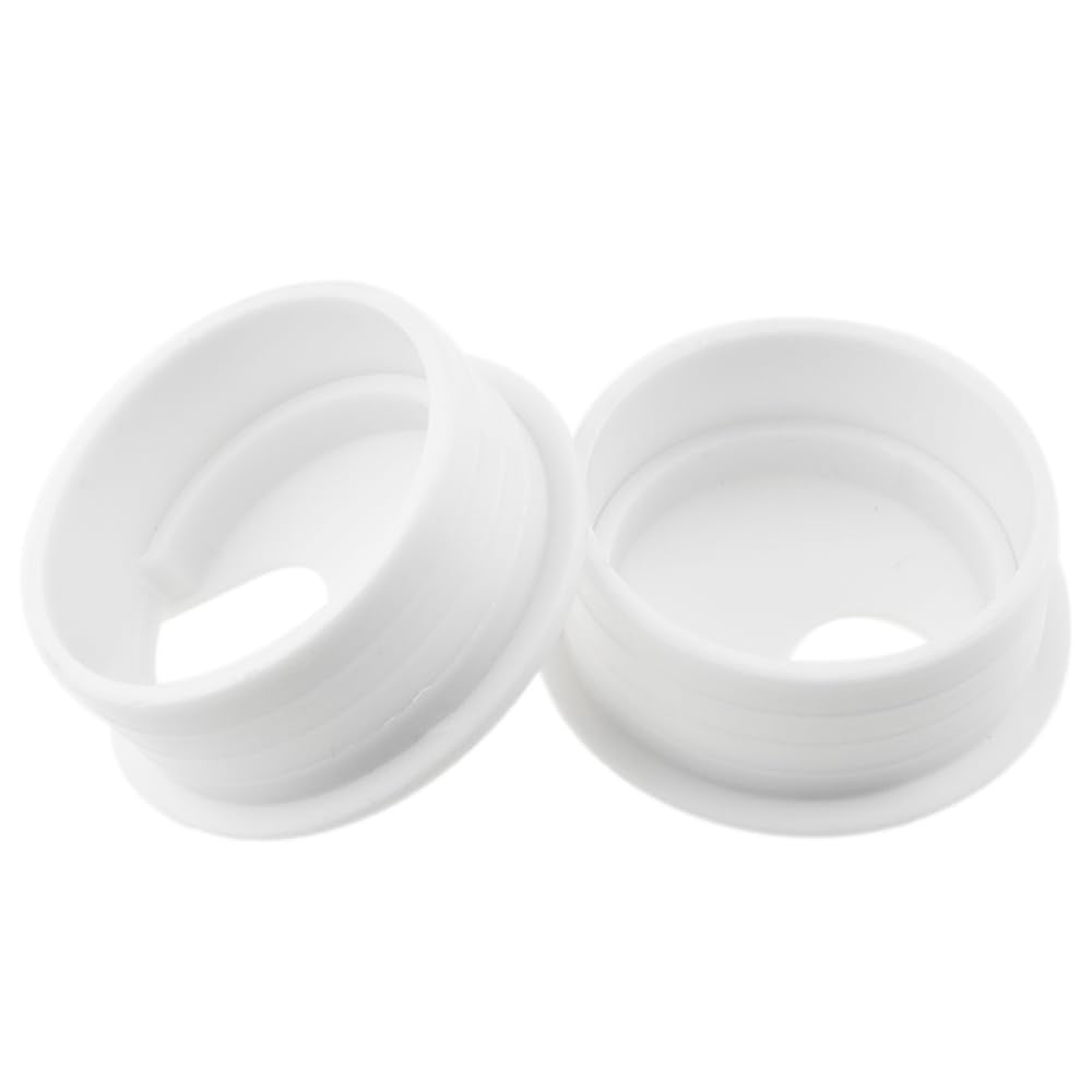 HAHIYO 2Pcs 1.77Inch/45mm White ABS Plastic U-Shaped Desk Grommet Wire Grommet Cable Management Cord Hole Cover Desk Wire Hole Insert Wire Organizer for Computer Office Home School Equipment Systems