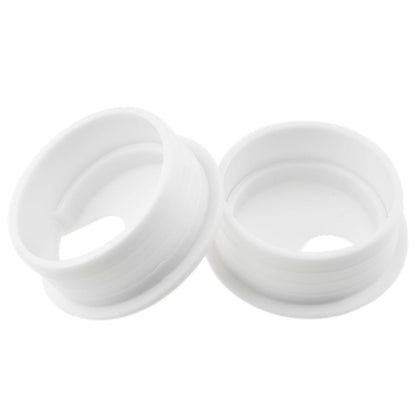 HAHIYO 2Pcs 1.77Inch/45mm White ABS Plastic U-Shaped Desk Grommet Wire Grommet Cable Management Cord Hole Cover Desk Wire Hole Insert Wire Organizer for Computer Office Home School Equipment Systems
