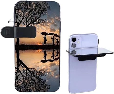 Mirror Effect Lens - Capture Stunning Reflections Instantly, Mirror for Phone to Use Back Camera, Reflection Mirrors for iPhone with Adjustable Hd Glass (Mix)