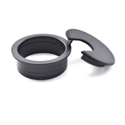 TuTuYa 10PCS Desk Grommet, Desk Grommet 1-3/8 Inch(35mm) Desk Cable Grommet Desk Cable Hole Covers with Hole Saw, Ideal Solution for Office and Home Table Cable (Black,1-3/8 Inch)