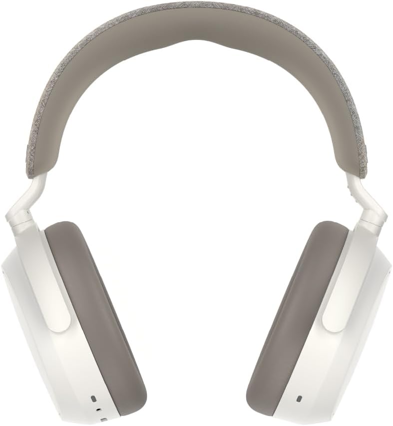 Sennheiser Consumer Audio Momentum 4 Wireless Headphones - Bluetooth Headset for Crystal-Clear Calls with Adaptive Noise Cancellation, 60h Battery Life, Customizable Sound, White (509267)