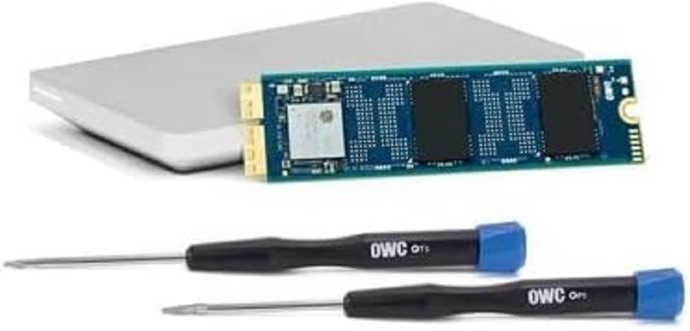 OWC 240GB Aura N2 NVMe SSD Upgrade Kit w/Envoy Pro Enclosure Compatible with MacBook Pro w/Retina Display (Late 2013 - Mid 2015) and MacBook Air (Mid 2013 -Mid 2017)