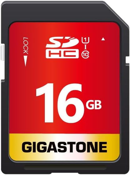 GIGASTONE 16GB SD Card UHS-I U1 Class 10 SDHC Memory Card High-Speed Full HD Video Canon Kodak Olympus Digital Camera