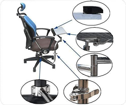 Ergonomic Laptop Keyboard Mouse Chair Stand Mount Holder Installed to Chair