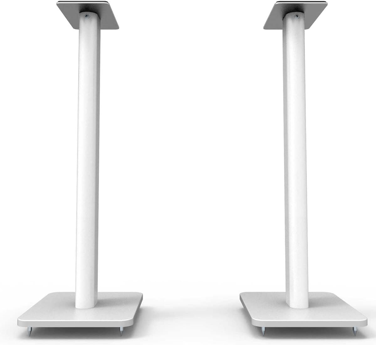 Kanto SP26PLW 26 Inch Bookshelf Speaker Stand - Low Profile - 2 Pack (White)