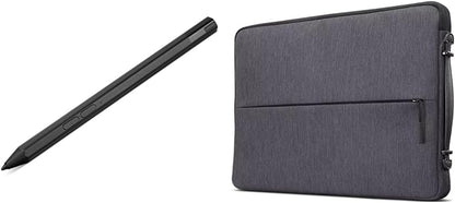 Lenovo Precision Pen 2 (Laptop) – USB-C Charging – Tilt Recognition & Urban Laptop Sleeve 14 Inch for Laptop/Notebook/Tablet Compatible with MacBook Air/Pro Water Resistant, Iron Grey