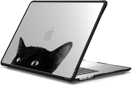CASETiFY Impact MacBook Air 15" (M2-M4) Case [Cushioned Impact Corners/Scratch-Resistant/Anti-Slip Grip] - CAT - Clear Black