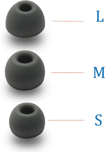 Silicone Earbuds Tips for Beats Fit Pro/Beats Studio Buds Ear Tips Replacement for Beats Earbuds 6 Pairs LMS Gray