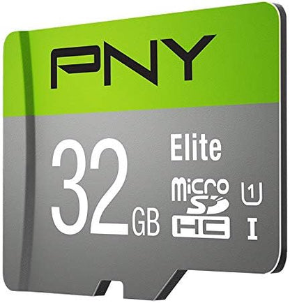 PNY 32GB Elite Class 10 U1 microSDHC Flash Memory Card - 100MB/s Read, Class 10, U1, Full HD, UHS-I, Micro SD
