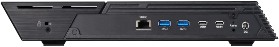 Asustor Flashstor 6 Gen 2 FS6806X 6 Bay All-SDD NAS Storage,Quad-Core 2.3GHz CPU, Dual USB 4 Ports, 10GbE Ports, 8GB RAM DDR5, Network Attached Storage with 4 x 2TB NVMe SSD