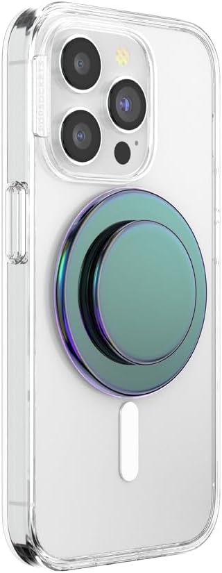 PopSockets Phone Grip for MagSafe with Kickstand, Magnetic Stand, Swappable Top, Secure Hold for iPhone MagSafe Cases, Phone & Tablet Grip - Nightshade