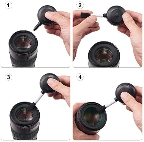 Patelai Camera Cleaning Kit Include Cleaning Pen Brush, Blower Brush Dust Cleaner, Air Blaster Blower Lens Cleaning Kit for Camera, SLR, Telescope, Magnifying Glass, Phone