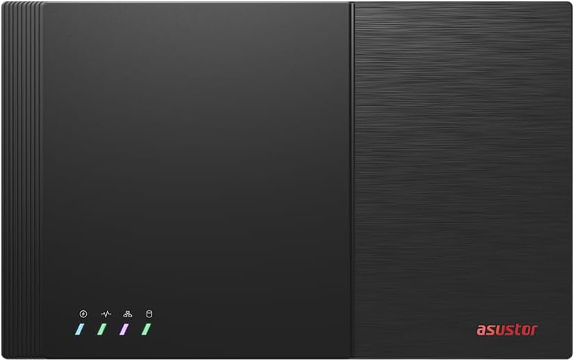 Asustor Flashstor 6 FS6706T - 6 Bay All-SDD NAS Storage, Quad Core 2.0GHz, Dual 2.5GbE Ports, 4GB RAM DDR4, Computer Network Attached Storage with 2 x 4TB NVMe SSD