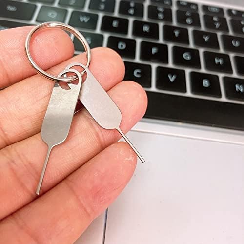 2Pack Eaglewireless Universal Sim SD Card Tray Opening and Doorbell Security Reset Removal Tool Eject Pin fits Key Ring for iPhone Google Pixel Samsung Motorola Phones (Key Ring is not Included)