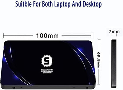 Dogfish Shark SSD 2.5 SATA III 64GB High Performance Internal Solid State Drive for Desktop Laptop 10 Unit Package Pack [64GB(10 Packs),2.5-SATA3]