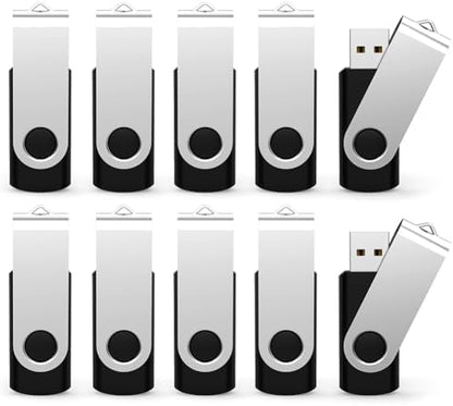TOPESEL 100PCS 2GB Bulk USB 2.0 Flash Drives, Thumb Drives with USB 2.0 Speed, Ideal for Data Backup and Transfer