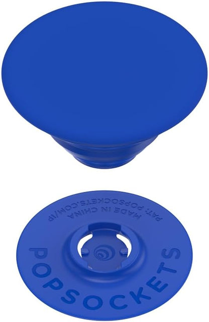 PopSockets Phone Grip with Expanding Kickstand, Adhesive Grip, Blue - Matte Cobalt