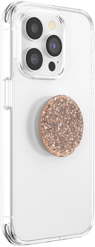 PopSockets Phone Grip with Expanding Kickstand, Adhesive Grip - Foil Confetti Rose Gold