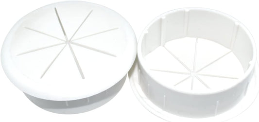 Aifeier ET 2-3/8 Inch (60mm) Flexible Desk Grommets Wire Cord Hole Cover Cable Organizer for Desktop Equipment Wiring Management and Protection