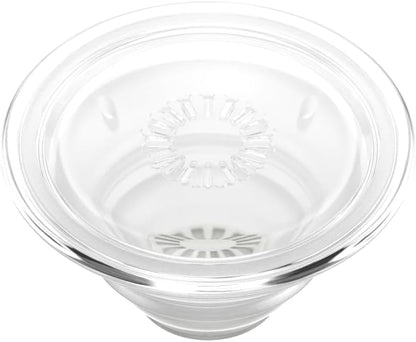 PopSockets Plant-Based Phone Grip with Expanding Kickstand, Adhesive Grip, Eco-Friendly - Clear