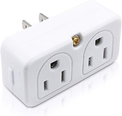 SYCON Adapter Outlet Extender, 2-Prong Mini Wall Plug, Multi Outlet Splitter with 4 Outlets
