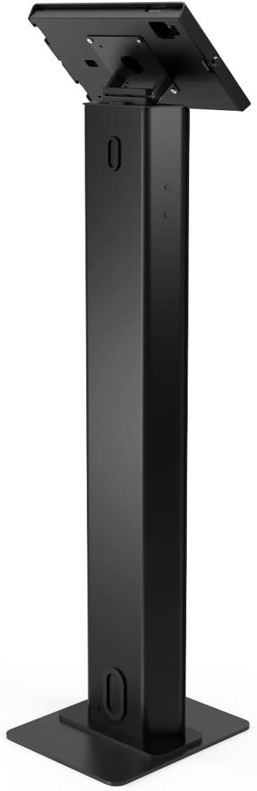 Compulocks iPad Pro M4 11" (2024) Apex Enclosure Brandable Floor Stand – Secure Tablet Display Stand, Kiosk Mount, Stand for Touchscreen Tablets, Digital Signage, POS Display - Black