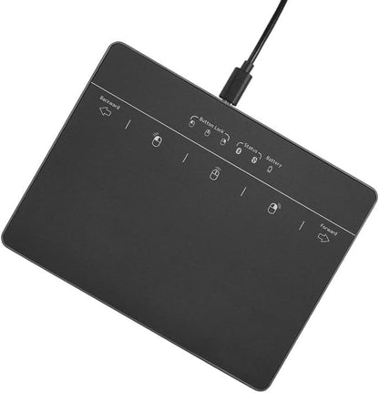 MICROPACK Digitally Yours Wired Trackpad for Windows 7/10/11, USB Trackpad with Multi-Touch Gestures, Plug-and-Play USB Touch Pad Mouse Pad Large for PC Computers & Laptops, Black