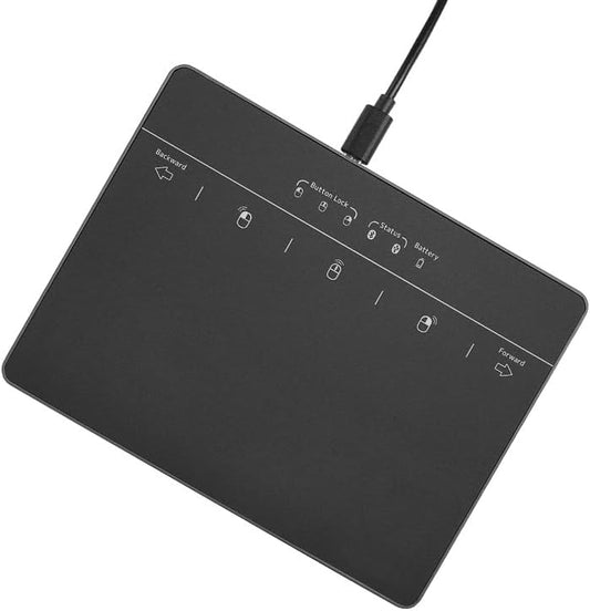 MICROPACK Digitally Yours Wired Trackpad for Windows 7/10/11, USB Trackpad with Multi-Touch Gestures, Plug-and-Play USB Touch Pad Mouse Pad Large for PC Computers & Laptops, Black