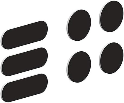 Camera Blocker for Phone & Laptop - 7-Piece, Black - Nano Suction Reusable Slide Covers & Camera Privacy Slider Dots & Bars