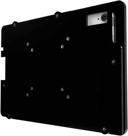 TABcare Anti-Theft Acrylic VESA Enclosure Made for Apple iPad 10 10.9" 2022, iPad 11 11" 2025 with Low Profile Wall Mount Kit & 90-Degree Angle USB C Charge Cable (Black)