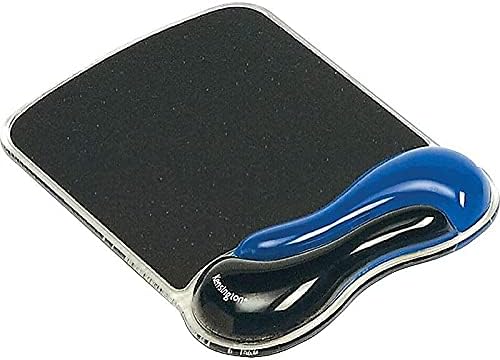 Kensington Duo Gel Mouse Pad with Wrist Rest, Ergonomic Wrist Support for Pain Relief, Comfortable Non-Skid Gel Pad for Computer, Laptop, Office & Home 9.6" x 7.6", Blue K62401AM