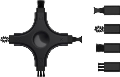 Port Cleaning Kit for iPhone, CODOGOY Charging Port Cleaner Tool with Soft Brushes for Lightning & USB-C, All Devices Cleaning Tool - Black