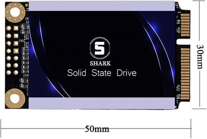 SSD MSATA 250GB Shark Speed Internal Solid State Drive High Performance Hard Drive for Desktop Laptop SATA III 6Gb/s Includes SSD (250GB, MSATA)