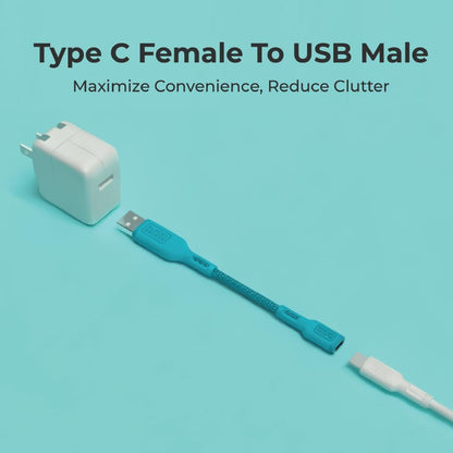 BLACK+DECKER USB C to USB Adapter [2 Pack], Type C Female to USBA Male OTG Cable USBA to USBC Adapter Apple Compatible with MacBook Pro/Air, iPhone 16/15 Series, Samsung Galaxy S24/S23/S22, Blue