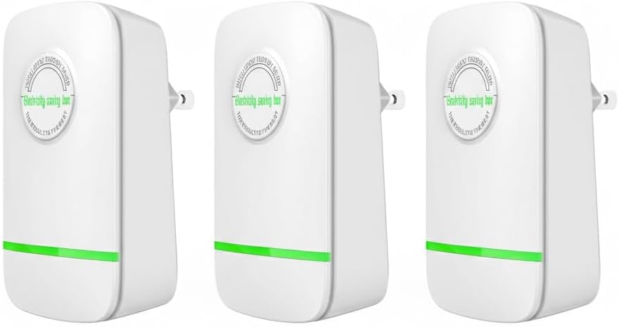 Elon-musk's Electricity Saving Box Stop Watt Stopwatt Energy Saving Device Save Energy Saving Device Energy Saving Power Strip for Home Office US Plug 90v-250v 30kw Rated Green (3PCS)
