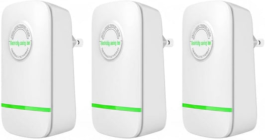Elon-musk's Electricity Saving Box Stop Watt Stopwatt Energy Saving Device Save Energy Saving Device Energy Saving Power Strip for Home Office US Plug 90v-250v 30kw Rated Green (3PCS)
