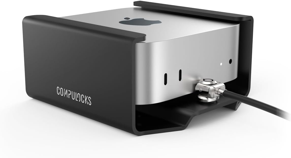 Mac mini M4 2024 Secure Mount with Keyed Cable Lock