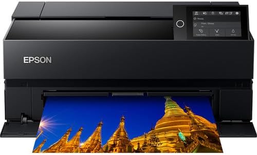 EPSON SureColor P700 13-inch Photo Printer (C11CH38201) Bundle with Surge Protector, Printer Cable, Cleaning Kit