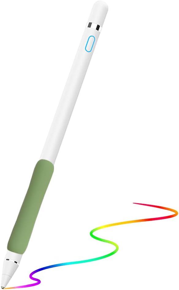 Stylus Pen for iPad, DOGAIN Stylus Pen for Touchscreen with Green Grip, Digital Active Fine Point Pen for Drawing/Writing/Playing, iPad Pencil Compatible with iOS/Android and Other Tablets