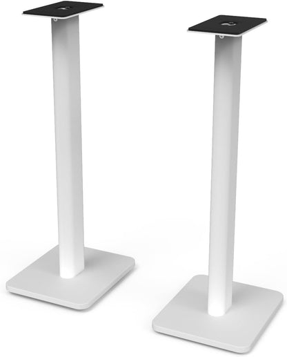 Kanto SP26PLW 26 Inch Bookshelf Speaker Stand - Low Profile - 2 Pack (White)