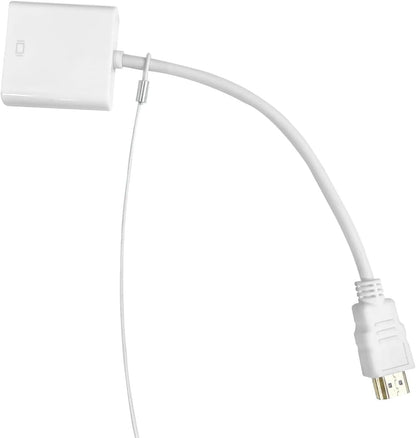 Cable Tethers 10 Pack with Crimping Tool (12 Inches, White Color), Adjustable Security Cable Look, Universal DIY Adapter Tethering Ties Kit for Computer Cord, Pre-Assembled, Tamper-Resistant