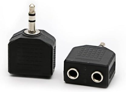 3.5mm Headphone Y Splitter, Gold Plated 3.5mm 1/8 inch Male to Dual Female Stereo Jack Adapter Converter,3-Pack