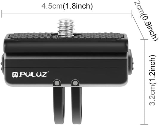 PULUZ Quick Release Mount for Insta360 Ace/Ace Pro / X4, Magnetic Camera Quick Release Tripod Mount Metal Connection Plate Adapter Accessories Kits